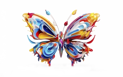 Multi-coloured No 2 Inspired by Jeff Koons
