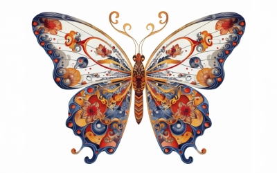 Butterfly No 14 Inspired by Sandro Botticelli