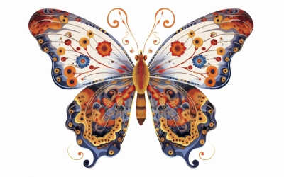 Butterfly No 15 Inspired by Sandro Botticelli