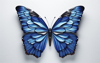 Blue Butterfly No 29 Inspired by Jeff Koons