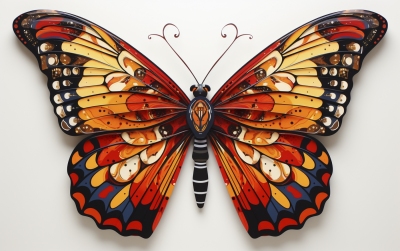 Butterfly No 33. Inspired by Keith Haring
